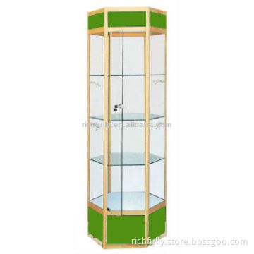 Glass jewelry display cabinet, mirror jewelry cabinet
